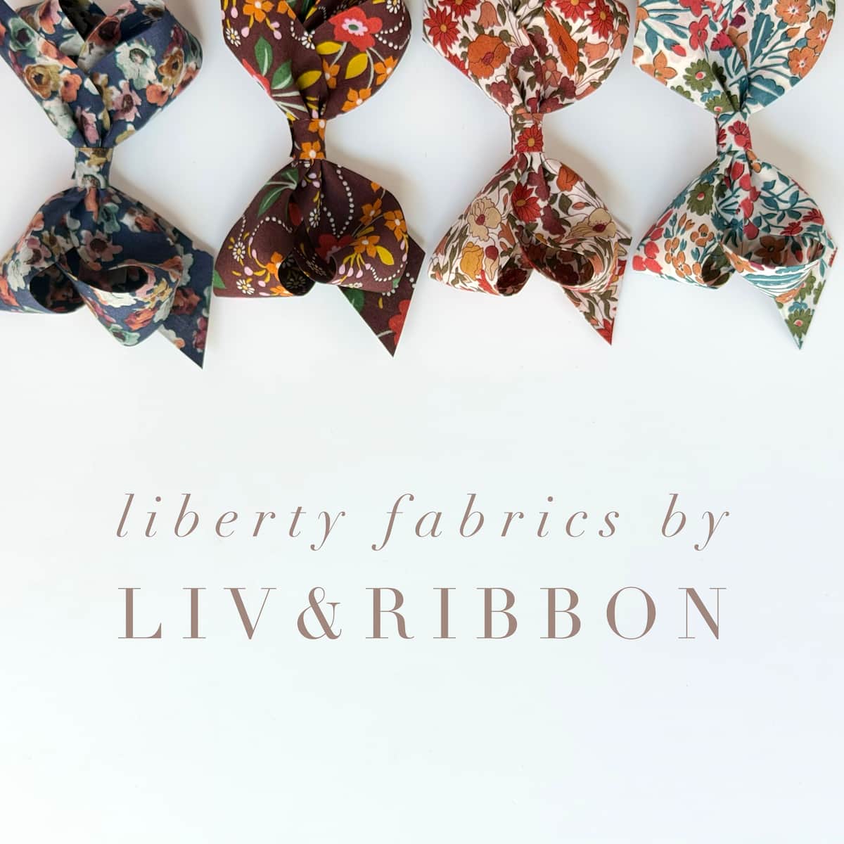 Doppio Fiocco Liberty 6 cm / 8 cm