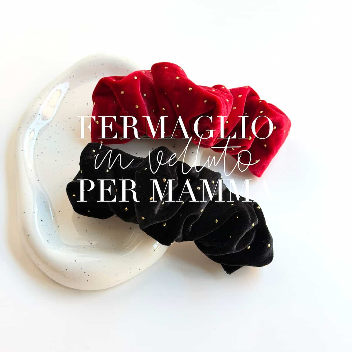 Velluto a pois per la mamma