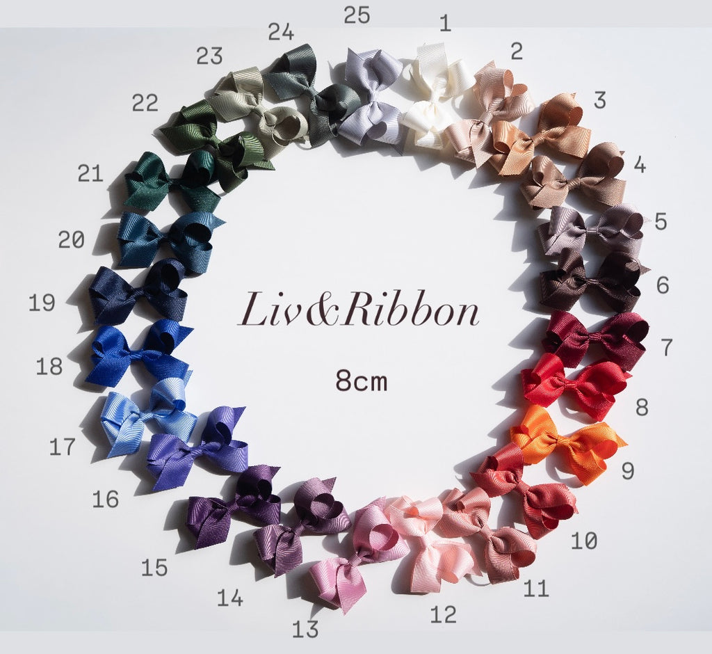 Doppio Fiocco Gros Grain 8 cm