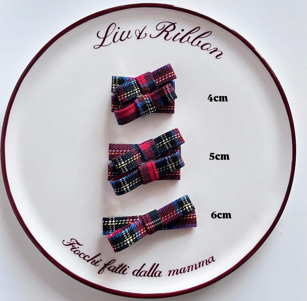 Mini Fiocco Tartan – 4 e 5 cm