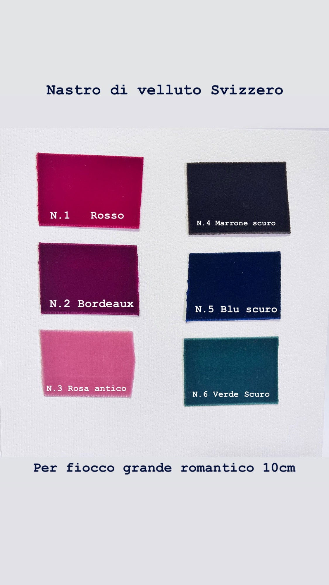 Fiocco Grande in Velluto 10cm