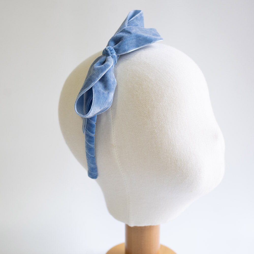 Cerchietto in Velluto con Fiocco