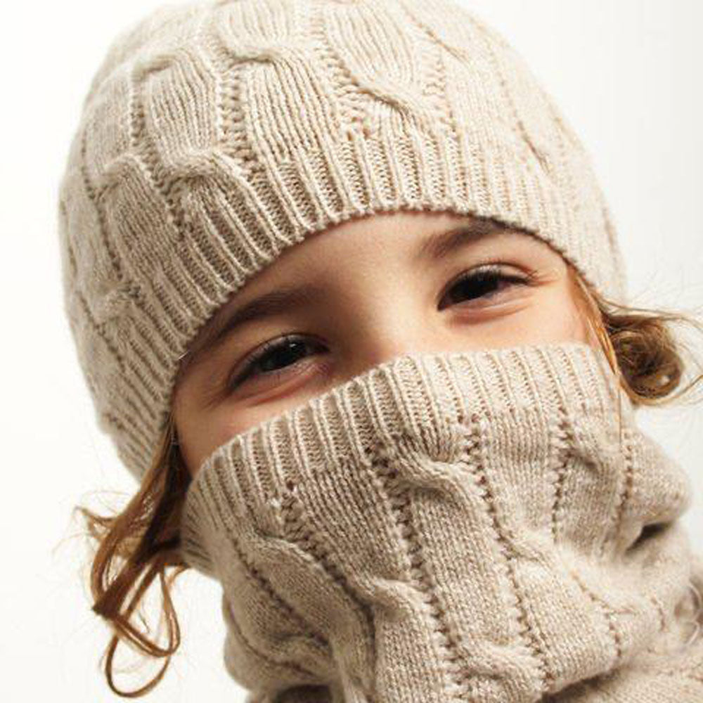 Berretto e Scaldacollo in Lana Merino