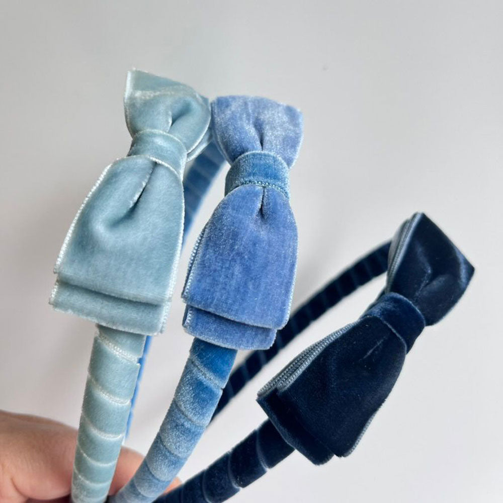 Cerchietto in Velluto con Fiocco