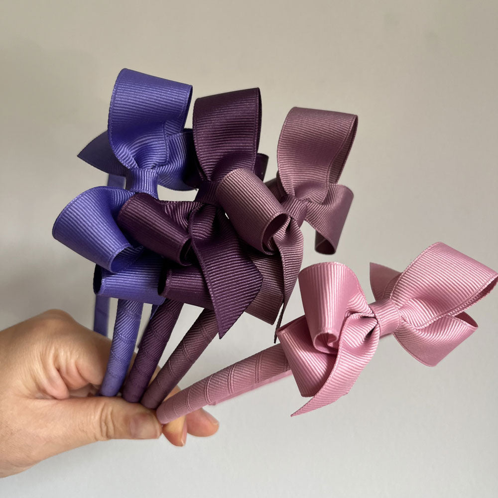 Cerchietto Gros Grain con Fiocco