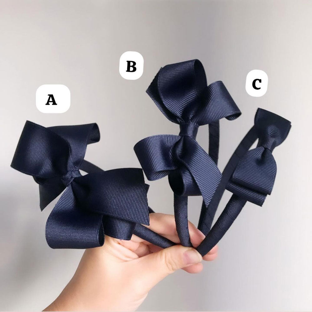 Cerchietto Gros Grain con Fiocco