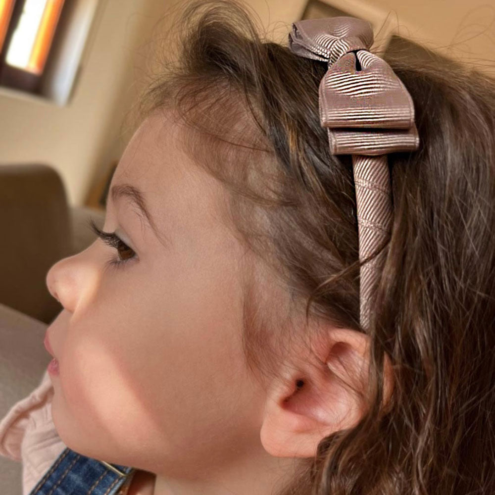 Cerchietto Gros Grain con Fiocco