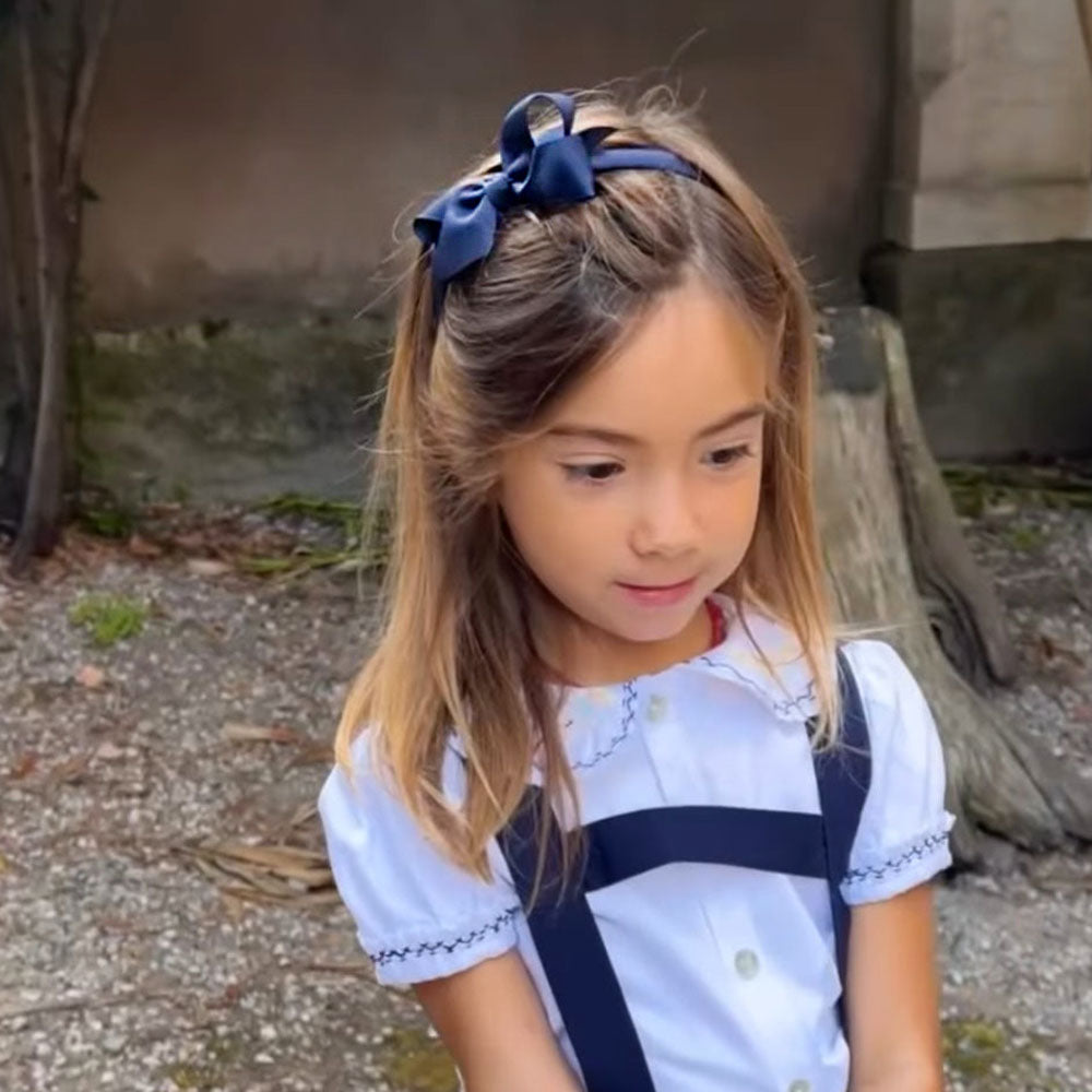 Cerchietto Gros Grain con Fiocco