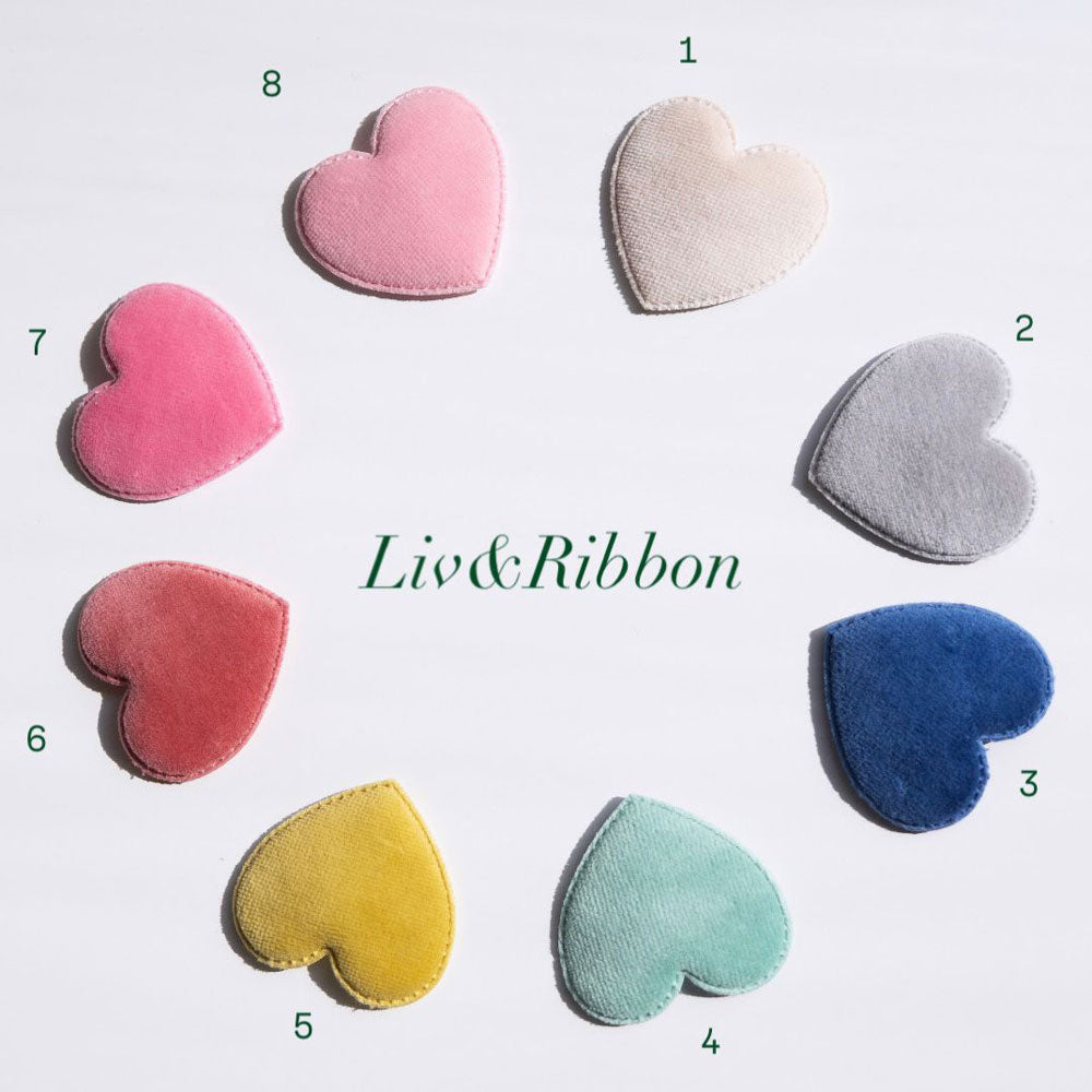 Clip Clap Cuore in Velluto 4 cm