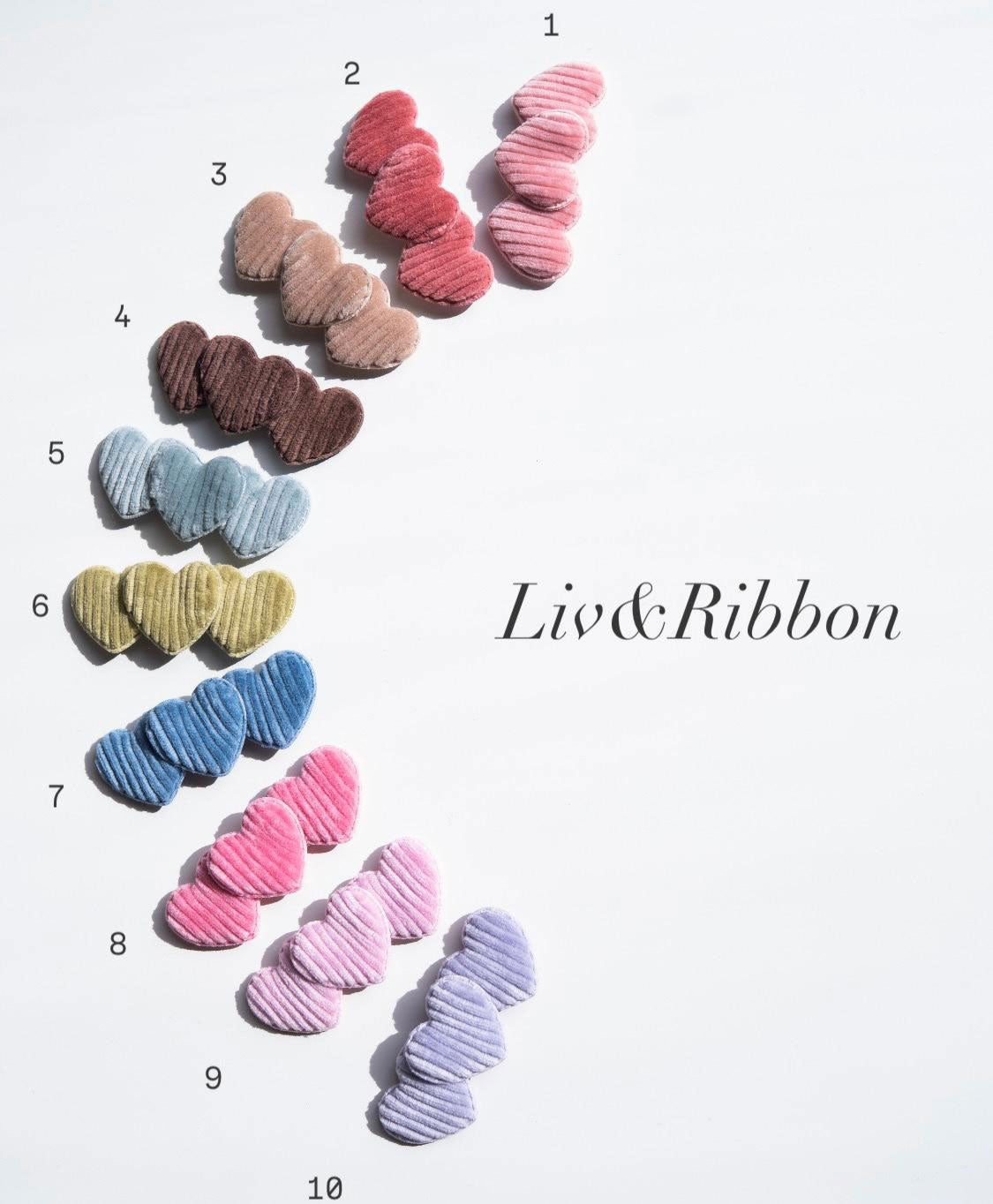 Clip Clap Tre Cuori In Velluto a Coste