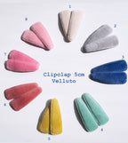 Clipclap in Velluto Liscio 5 cm