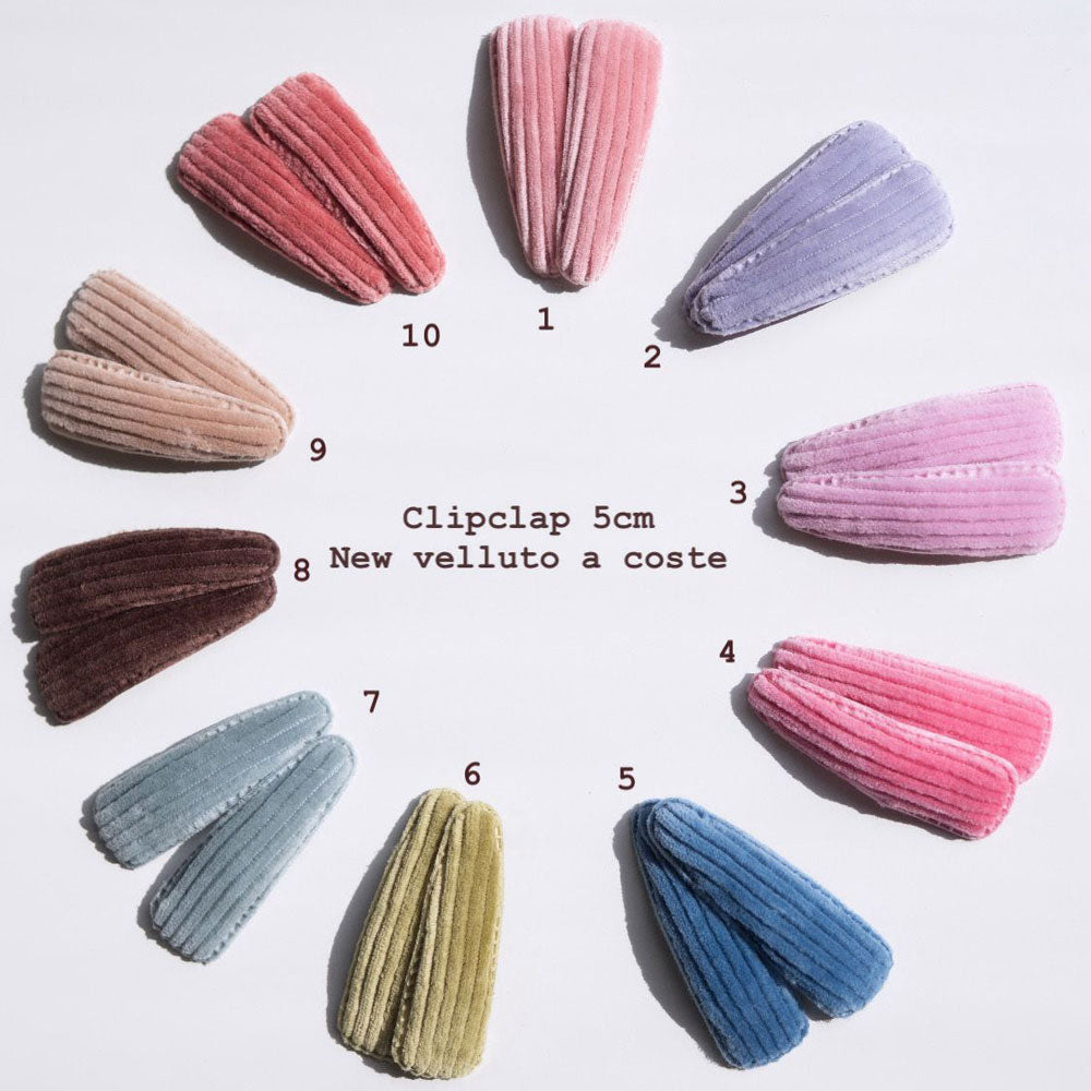 Clipclap New in Velluto a Coste 5 cm