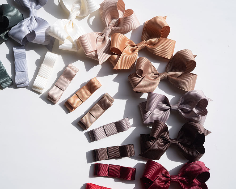 Doppio Fiocco Gros Grain 6 cm Piatto