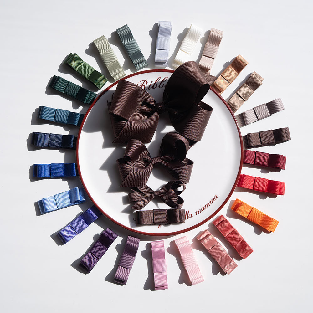 Doppio Fiocco Gros Grain 6 cm Piatto