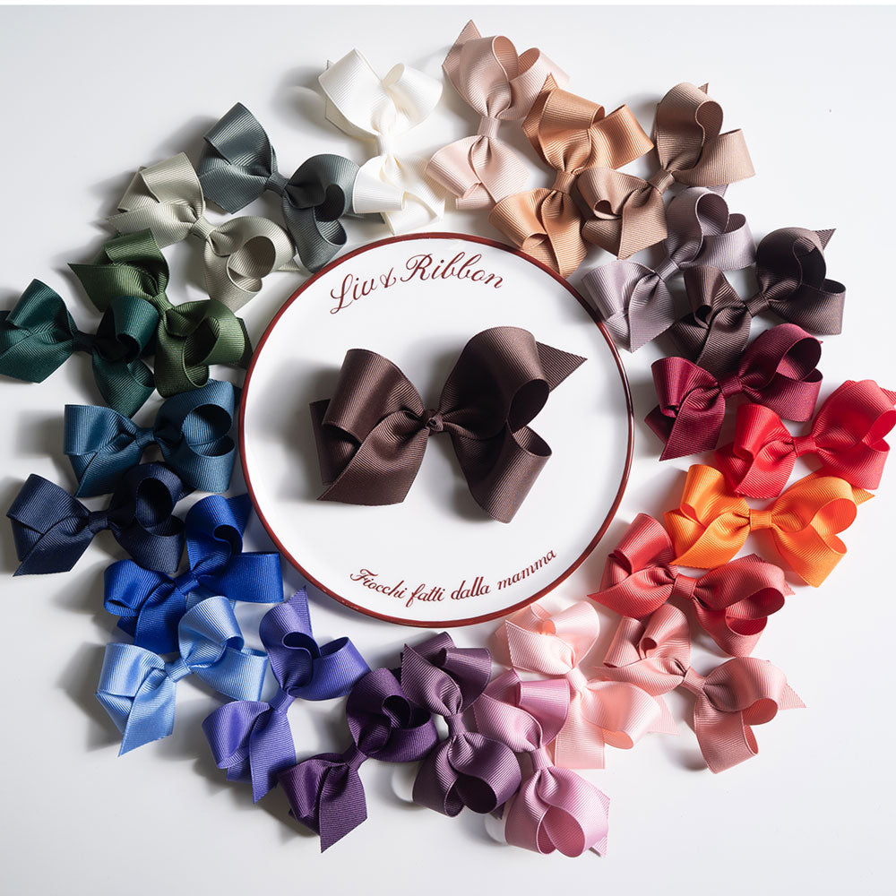 Doppio Fiocco Gros Grain 8 cm