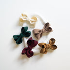 Doppio Fiocco Farfalla di Lana 8 cm