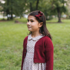 Doppio Fiocco Farfalla di Lana 8 cm