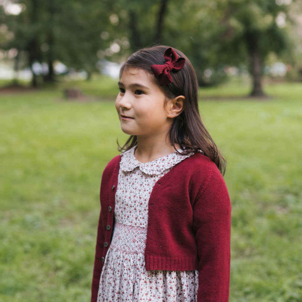 Doppio Fiocco Farfalla di Lana 8 cm