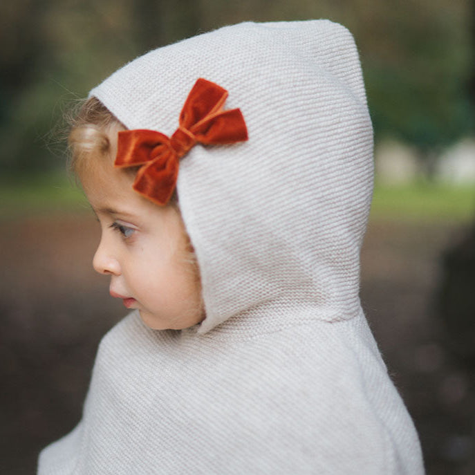 Mantella con Capuccio in Lana Merino